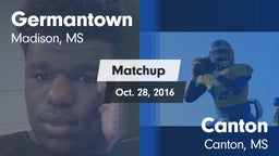 Matchup: Germantown High vs. Canton  2016