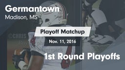 Matchup: Germantown High vs. 1st Round Playoffs 2016