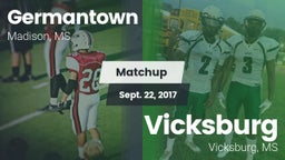 Matchup: Germantown High vs. Vicksburg  2017