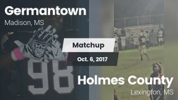 Matchup: Germantown High vs. Holmes County 2017