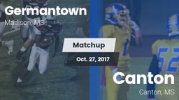 Matchup: Germantown High vs. Canton  2017