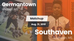 Matchup: Germantown High vs. Southaven  2018