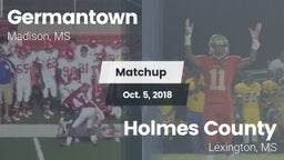Matchup: Germantown High vs. Holmes County 2018