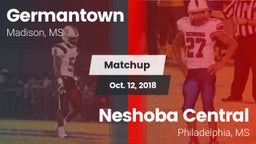 Matchup: Germantown High vs. Neshoba Central  2018