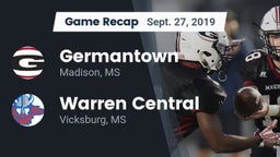 Recap: Germantown  vs. Warren Central  2019