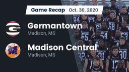 Recap: Germantown  vs. Madison Central  2020