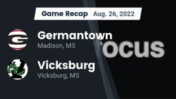 Recap: Germantown  vs. Vicksburg  2022