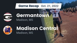 Recap: Germantown  vs. Madison Central  2022
