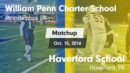 Matchup: Penn Charter High vs. Haverford School 2016