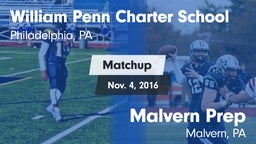 Matchup: Penn Charter High vs. Malvern Prep  2016