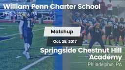 Matchup: Penn Charter High vs. Springside Chestnut Hill Academy  2017