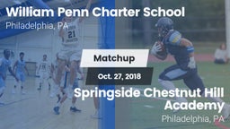 Matchup: Penn Charter High vs. Springside Chestnut Hill Academy  2018
