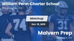 Matchup: Penn Charter High vs. Malvern Prep  2019