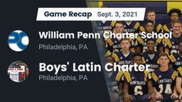 Recap: William Penn Charter School vs. Boys' Latin Charter  2021