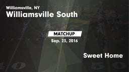 Matchup: Williamsville South vs. Sweet Home 2016
