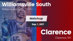 Matchup: Williamsville South vs. Clarence  2017