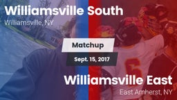 Matchup: Williamsville South vs. Williamsville East  2017