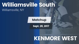 Matchup: Williamsville South vs. KENMORE WEST 2017