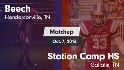 Matchup: Beech  vs. Station Camp HS 2016