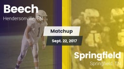 Matchup: Beech  vs. Springfield  2017