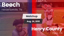 Matchup: Beech  vs. Henry County  2018
