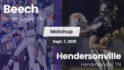 Matchup: Beech  vs. Hendersonville  2018