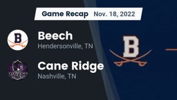 Recap: Beech  vs. Cane Ridge  2022