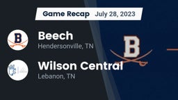 Recap: Beech  vs. Wilson Central  2023