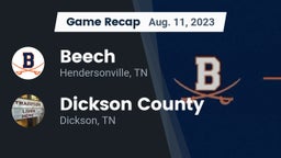 Recap: Beech  vs. Dickson County  2023