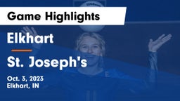 Elkhart  vs St. Joseph's  Game Highlights - Oct. 3, 2023