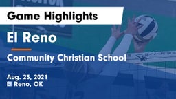 El Reno  vs Community Christian School Game Highlights - Aug. 23, 2021