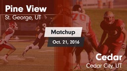 Matchup: Pine View High vs. Cedar  2016