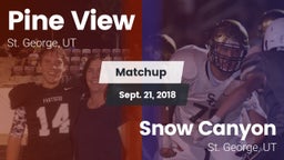 Matchup: Pine View High vs. Snow Canyon  2018