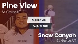 Matchup: Pine View High vs. Snow Canyon  2018