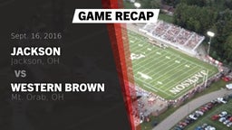 Recap: Jackson  vs. Western Brown  2016