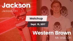 Matchup: Jackson  vs. Western Brown  2017