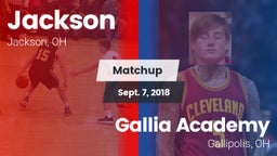 Matchup: Jackson  vs. Gallia Academy 2018