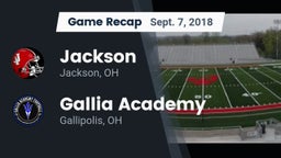 Recap: Jackson  vs. Gallia Academy 2018