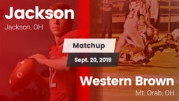 Matchup: Jackson  vs. Western Brown  2019