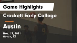 Crockett Early College  vs Austin  Game Highlights - Nov. 13, 2021