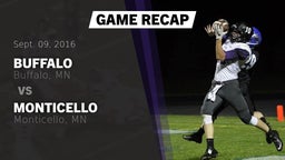 Recap: Buffalo  vs. Monticello  2016