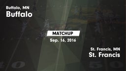 Matchup: Buffalo  vs. St. Francis  2016