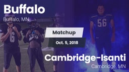 Matchup: Buffalo  vs. Cambridge-Isanti  2018