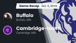 Recap: Buffalo  vs. Cambridge-Isanti  2018