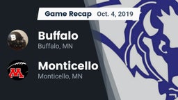 Recap: Buffalo  vs. Monticello  2019