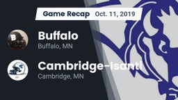 Recap: Buffalo  vs. Cambridge-Isanti  2019