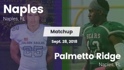 Matchup: Naples  vs. Palmetto Ridge  2018