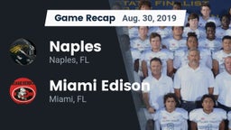 Recap: Naples  vs. Miami Edison  2019