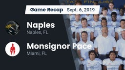 Recap: Naples  vs. Monsignor Pace  2019