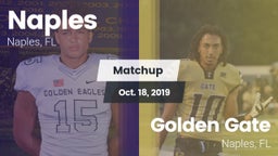 Matchup: Naples  vs. Golden Gate  2019